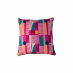 Riva Home Riva Paoletti Fuchsia Pink Barcelona Art Deco Polyester Filled Cushion -Riva Home shop unnamed file 109