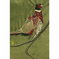 Riva Home Riva Paoletti Green Hunter Velvet Embroidered Polyester Filled Cushion -Riva Home shop unnamed file 11