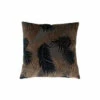 Riva Home Riva Paoletti Blush Pink/Navy Blue Palm Grove Velvet Polyester Filled Cushion -Riva Home shop unnamed file 125