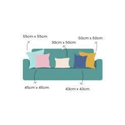 Riva Home Riva Paoletti Smoke Blue/Lemon Curry Poonam Velvet Polyester Filled Cushion -Riva Home shop unnamed file 132