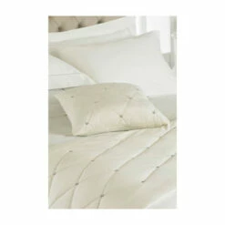 Riva Home Riva Paoletti Cream New Diamanté Embellished Polyester Filled Cushion
