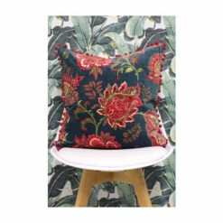 Riva Home Riva Paoletti Smoke Blue Malisa Paisley Pattern Polyester Filled Cushion