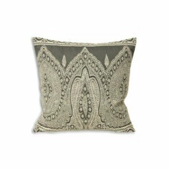 Riva Home Riva Paoletti Grey Paisley Printed Polyester Filled Cushion -Riva Home shop unnamed file 150
