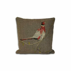 Riva Home Riva Paoletti Brown Hunter Pheasant Herringbone Polyester Filled Cushion -Riva Home shop unnamed file 158