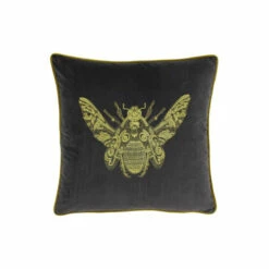 Riva Home Riva Paoletti Charcoal Grey Cerana Velvet Polyester Filled Cushion