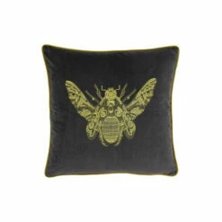 Riva Home Riva Paoletti Charcoal Grey Cerana Velvet Polyester Filled Cushion -Riva Home shop unnamed file 172