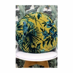 Riva Home Riva Paoletti Teal Blue Amazon Jungle Round Botanical Polyester Filled Cushion -Riva Home shop unnamed file 209