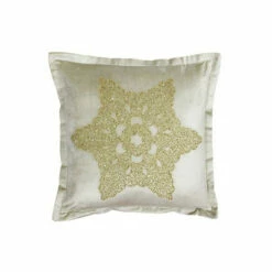 Riva Home Champagne Cream Woodland Snowflake Cushion -Riva Home shop unnamed file 225