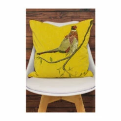 Riva Home Riva Paoletti Mustard Yellow Hunter Velvet Embroidered Polyester Filled Cushion -Riva Home shop unnamed file 24