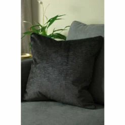 Riva Home Riva Paoletti Black Stella Embossed Polyester Filled Cushion