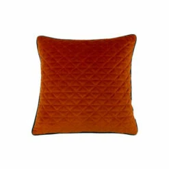 Riva Home Riva Paoletti Jaffa Orange/Teal Blue Quartz Quilted Polyester Filled Cushion -Riva Home shop unnamed file 254