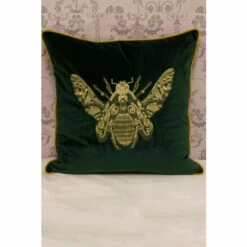 Riva Home Riva Paoletti Emerald Green Cerana Velvet Polyester Filled Cushion