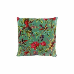 Riva Home Riva Paoletti Aqua Blue Paradise Velvet Polyester Filled Cushion