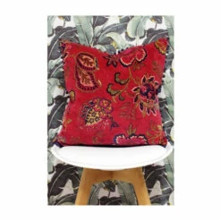 Riva Home Riva Paoletti Pomegranate Pink Malisa Paisley Pattern Polyester Filled Cushion