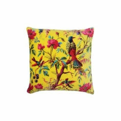 Riva Home Riva Paoletti Yellow Paradise Velvet Polyester Filled Cushion 5 Riva Home Riva Paoletti Yellow Paradise Velvet Polyester Filled Cushion -Riva Home shop unnamed file 355