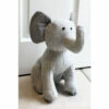 Riva Home Grey Paoletti Elephant Herringbone Novelty Door Stop -Riva Home shop unnamed file 360