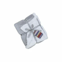 Riva Home Grey Luxe Sherpa Fleece Throw -Riva Home shop unnamed file 385