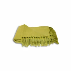 Riva Home Green Chiltern Fringe Throw
