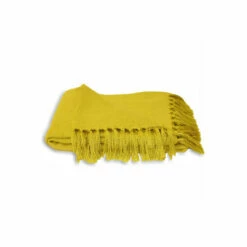 Riva Home Yellow Chiltern Fringe Throw