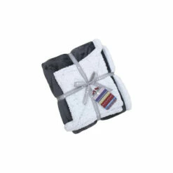 Riva Home Grey Luxury Supersoft Deep Pile Sherpa Fleece Throw -Riva Home shop unnamed file 431