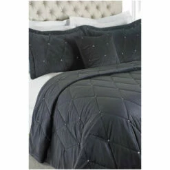Riva Home Grey Diamanté Bedspread And Pillowsham Set -Riva Home shop unnamed file 456