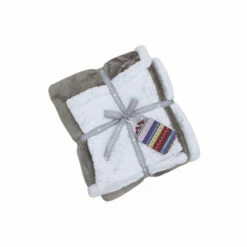 Riva Home Brown Luxe Sherpa Fleece Throw