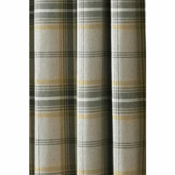 Riva Home Riva Paoletti Ochre Yellow Aviemore Tartan Faux Wool Eyelet Curtains -Riva Home shop unnamed file 487