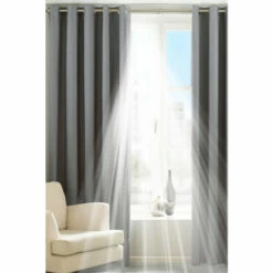 Riva Home Silver Grey Twilight Thermal Blackout Eyelet Curtains
