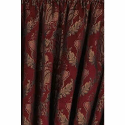 Riva Home Burgundy Red Paoletti Shiraz Traditional Jacquard Pencil Pleat Curtains -Riva Home shop unnamed file 546