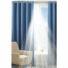 Riva Home Denim Blue Twilight Thermal Blackout Eyelet Curtains