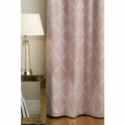 Riva Home Paoletti Lattice Embroidered Blush Pink Olivia Pencil Pleat Curtains -Riva Home shop unnamed file 560
