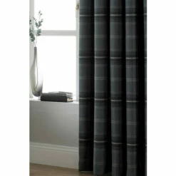 Riva Home Riva Paoletti Grey Aviemore Tartan Faux Wool Eyelet Curtains -Riva Home shop unnamed file 566