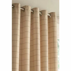 Riva Home Furn. Natural Beige Ellis Windowpane Check Eyelet Curtains 4 Riva Home Furn. Natural Beige Ellis Windowpane Check Eyelet Curtains -Riva Home shop unnamed file 576