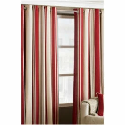 Riva Home Raspberry Red Broadway Striped Eyelet Curtains 6 Riva Home Raspberry Red Broadway Striped Eyelet Curtains -Riva Home shop unnamed file 594