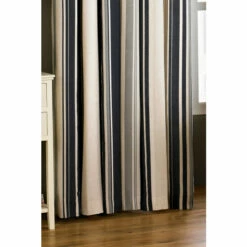 Riva Home Black Broadway Striped Eyelet Curtains -Riva Home shop unnamed file 619