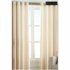 Riva Home Cream Fiji Faux Silk Semi Sheer Eyelet Curtains -Riva Home shop unnamed file 627
