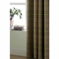 Riva Home Riva Paoletti Thistle Brown Aviemore Tartan Faux Wool Eyelet Curtains -Riva Home shop unnamed file 648