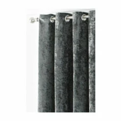 Riva Home Riva Paoletti Pewter Grey Verona Crushed Velvet Eyelet Curtains