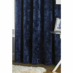 Riva Home Riva Paoletti Navy Blue Verona Crushed Velvet Eyelet Curtains -Riva Home shop unnamed file 666