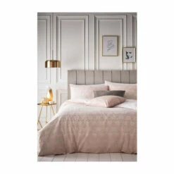 Riva Home Furn. Blush Pink Blush Pink Tessellate Geometric Reversible Duvet Cover And Pillowcase Set -Riva Home shop unnamed file 687