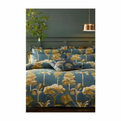 Riva Home Paoletti Blue Blue Arboretum Botanical Print Cotton Sateen Duvet Cover And Pillowcase Set -Riva Home shop unnamed file 712