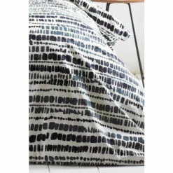 Riva Home The LInen Yard Ink Blue Brushstrokes Washed Cotton Duvet Cover And Pillowcase Set -Riva Home shop unnamed file 729
