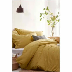 Riva Home The Linen Yard Mustard Yellow Stonehouse Washed Cotton Linen Look Duvet Cover And Pillowcase Set 10 Riva Home The Linen Yard Mustard Yellow Stonehouse Washed Cotton Linen Look Duvet Cover And Pillowcase Set -Riva Home shop unnamed file 735
