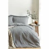 Riva Home Grey Herringbone Stripe Duvet Cover And Pillowcase Set -Riva Home shop unnamed file 738
