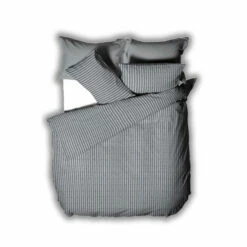 Riva Home Grey Herringbone Stripe Duvet Cover And Pillowcase Set -Riva Home shop unnamed file 741