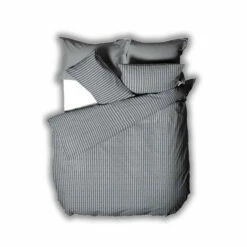 Riva Home Grey Herringbone Stripe Duvet Cover And Pillowcase Set -Riva Home shop unnamed file 742