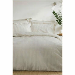 Riva Home The Linen Yard Natural Hebden Striped Duvet Cover And Pillowcase Set -Riva Home shop unnamed file 751