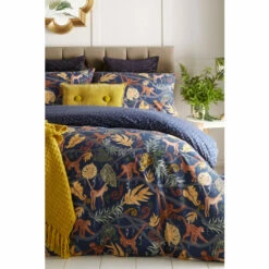 Riva Home Furn. Midnight Blue Monkey Forest Jungle Reversible Duvet Cover And Pillowcase Set 3 Riva Home Furn. Midnight Blue Monkey Forest Jungle Reversible Duvet Cover And Pillowcase Set -Riva Home shop unnamed file 759