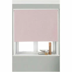 Riva Home Blush Pink Twilight Thermal Blackout Roller Blind