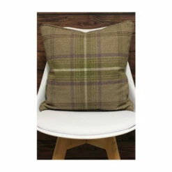 Riva Home Riva Paoletti Thistle Brown Aviemore Tartan Faux Wool Polyester Filled Cushion